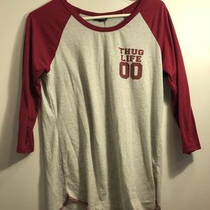 Rue 21 Maroon Thug Life 00 Shirt